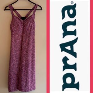 Prana Amaya Space Dye Dress Purple Racerback Small